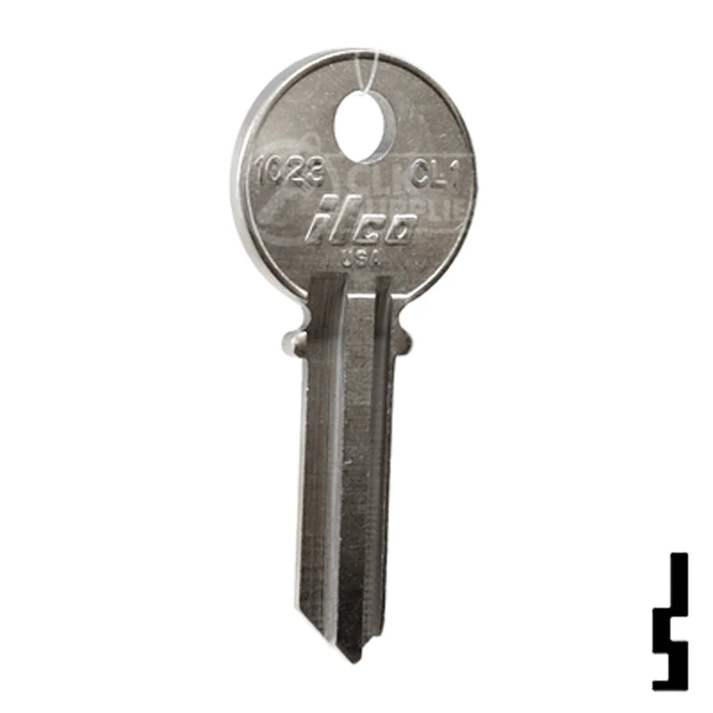 Uncut  Key Blank | Clinton | 1023, CL1 - Image 3