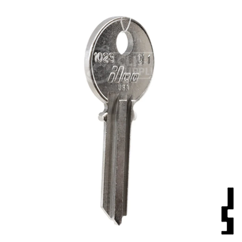 Uncut  Key Blank | Clinton | 1023, CL1 - Image 4