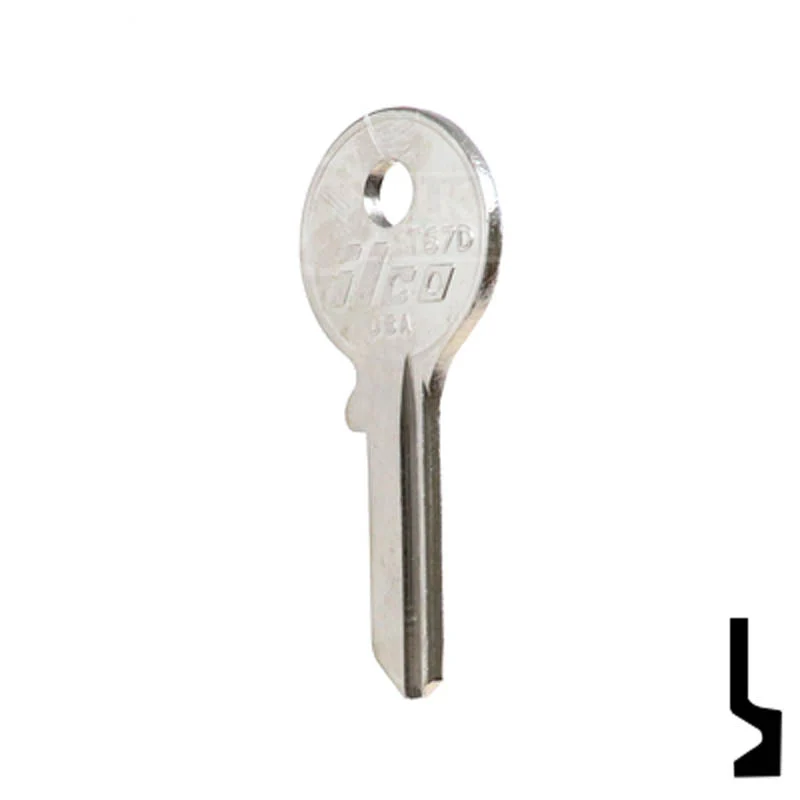 Uncut Key Blank | Clinton Padlocks | T67D - Image 22