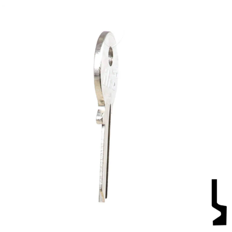 Uncut Key Blank | Clinton Padlocks | T67D - Image 6