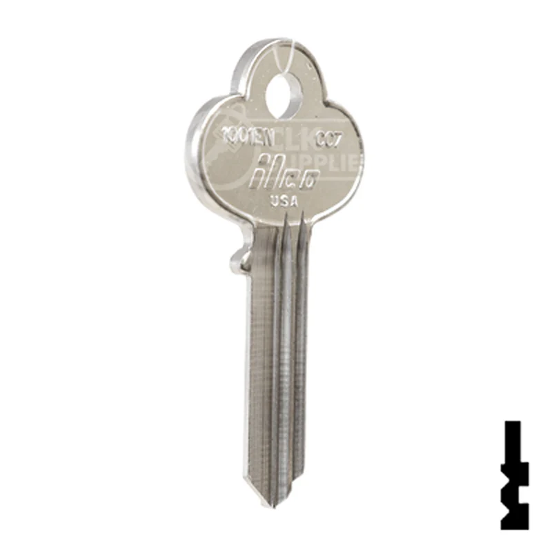 Uncut Key Blank | Corbin Russwin |1001EN, CO7 - Image 4