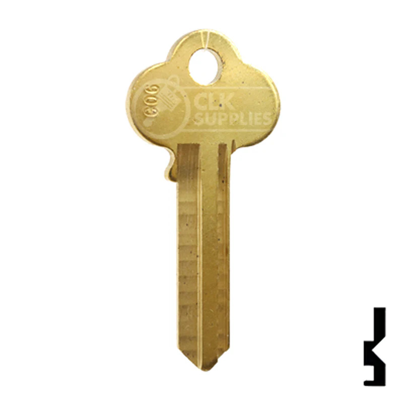 Uncut Key Blank | Corbin | 1001AB, CO6 - Image 3