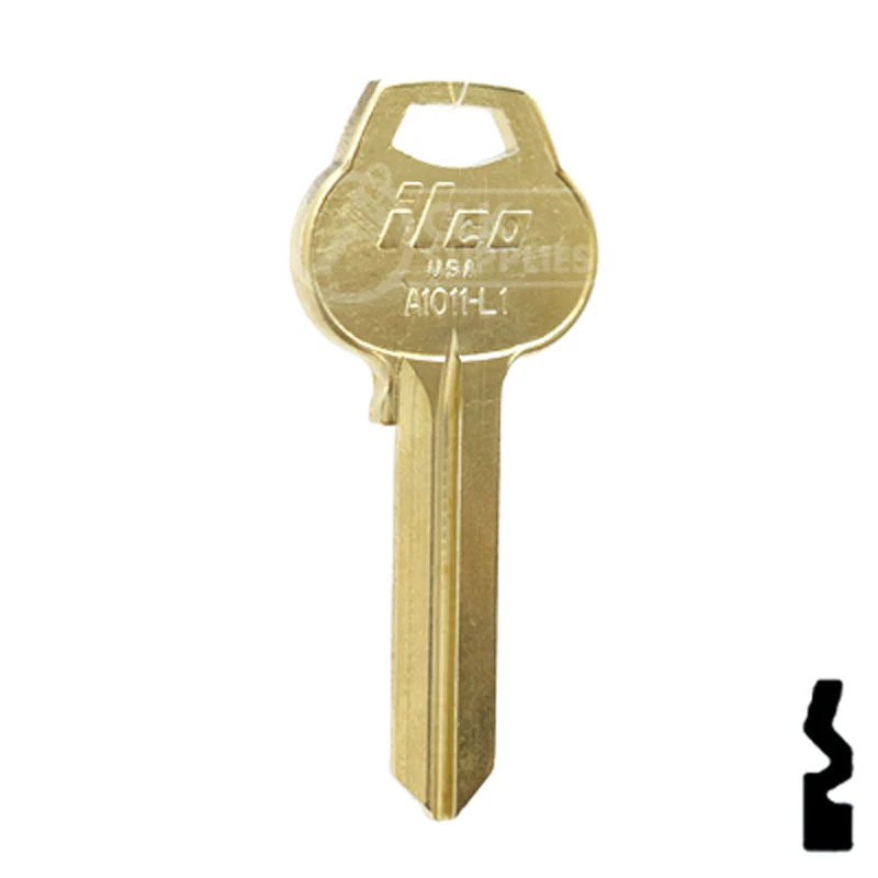 Uncut Key Blank | Corbin Russwin | A1011-L1 - Image 4