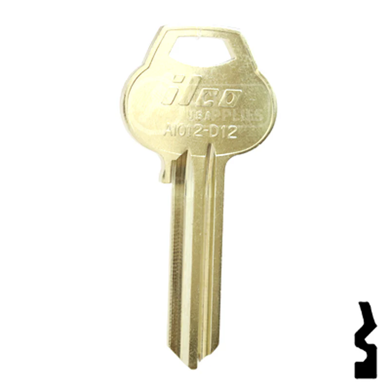 Uncut Key Blank | Corbin Russwin | A1012-D12 - Image 2