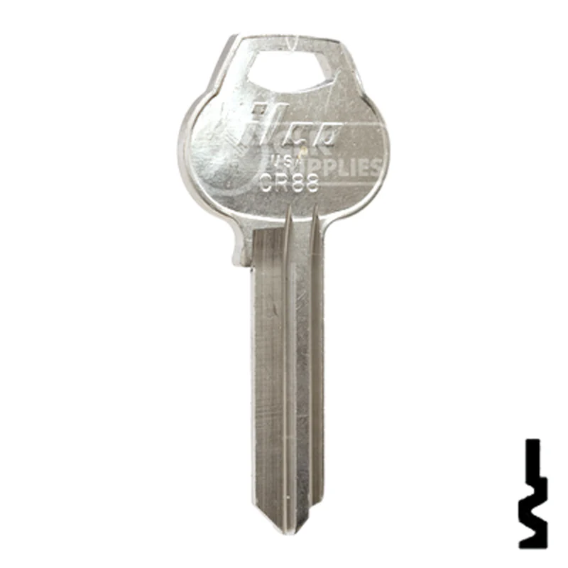 Uncut Key Blank | Corbin Russwin | CR88 - Image 3