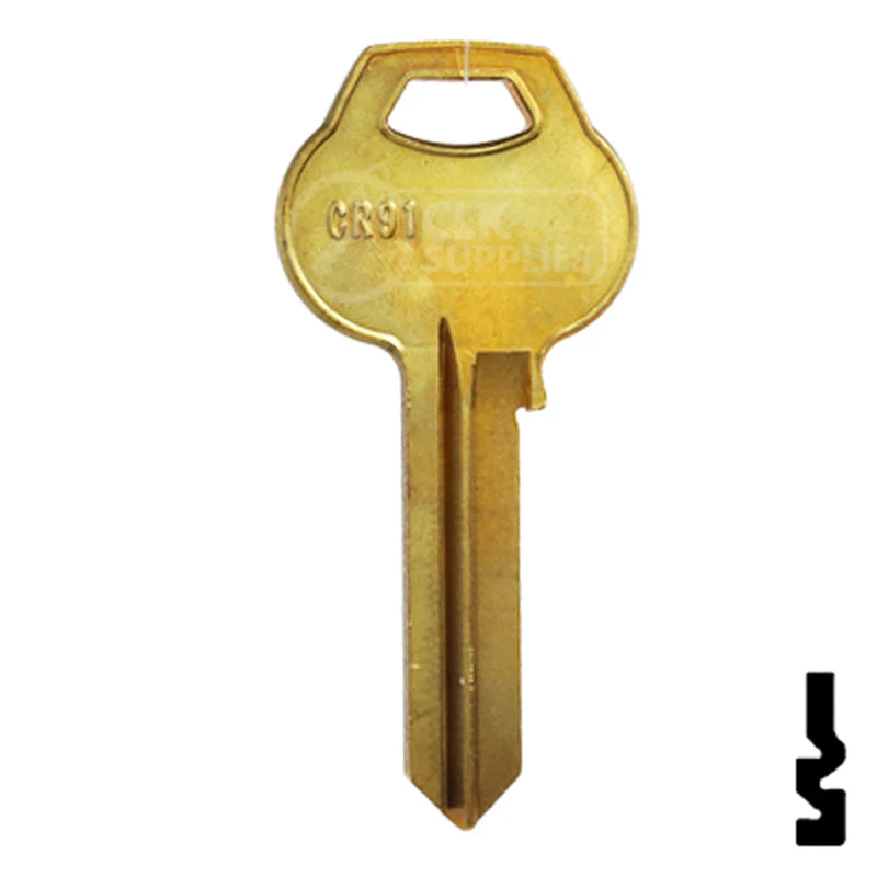 Uncut Key Blank | Corbin Russwin | CR91 - Image 2