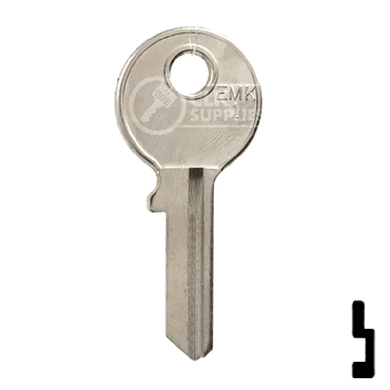 Uncut  Key Blank | Dirak Fire Panel | EMK1-SI - Image 14