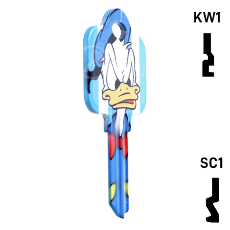 Uncut Key Blank Donald Duck Schlage House Key HOW-SC1-D84 - Image 5