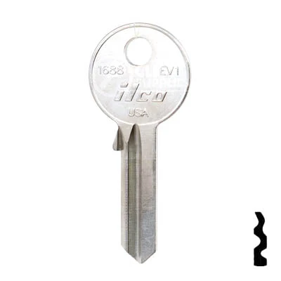 Uncut  Key Blank | Everbilt | 1688, EV1 - Image 24