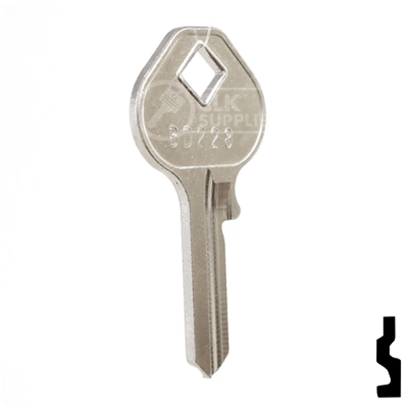 Uncut Key Blank | Federal | BD228 - Image 16