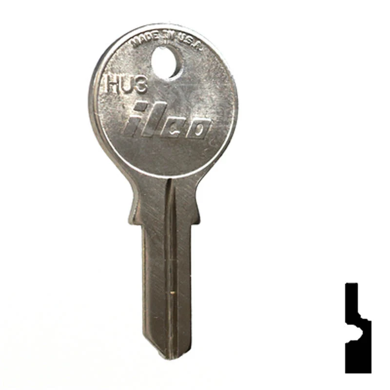 Uncut Key Blank | Geiger | HU3 - Image 3