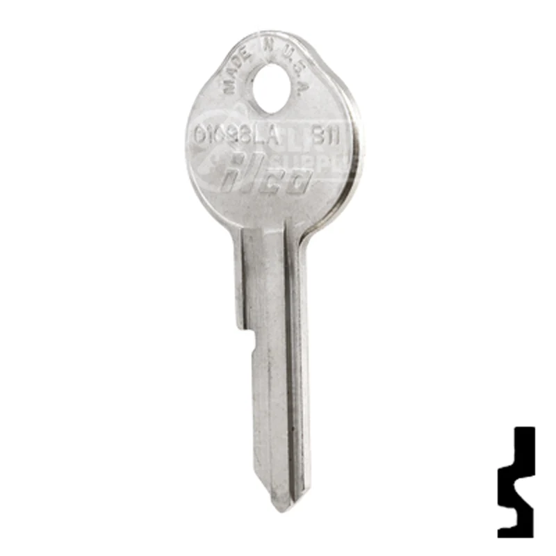 Uncut Key Blank | General Motors | 01098LA, B11 - Image 23