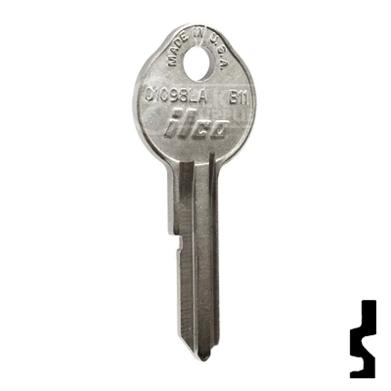 Uncut Key Blank | General Motors | 01098LA, B11 - Image 3