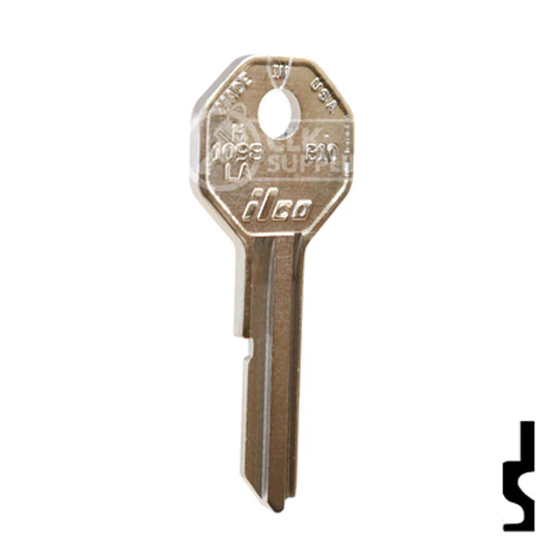 Uncut Key Blank | General Motors | H1098LA, B10 - Image 3
