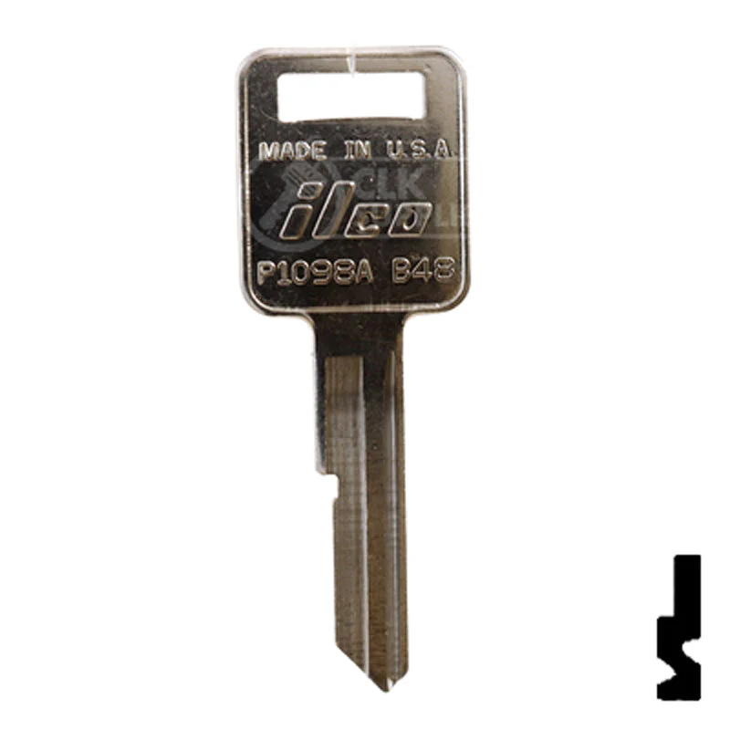 Uncut  Key Blank | General Motors | P1098A, B48 - Image 2