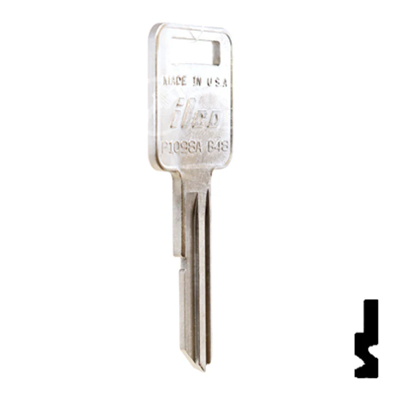 Uncut  Key Blank | General Motors | P1098A, B48 - Image 5