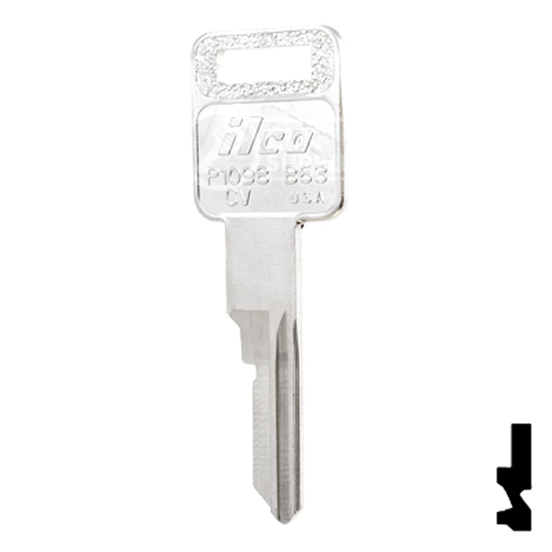 Uncut Key Blank | General Motors | P1098CV, B63 - Image 23