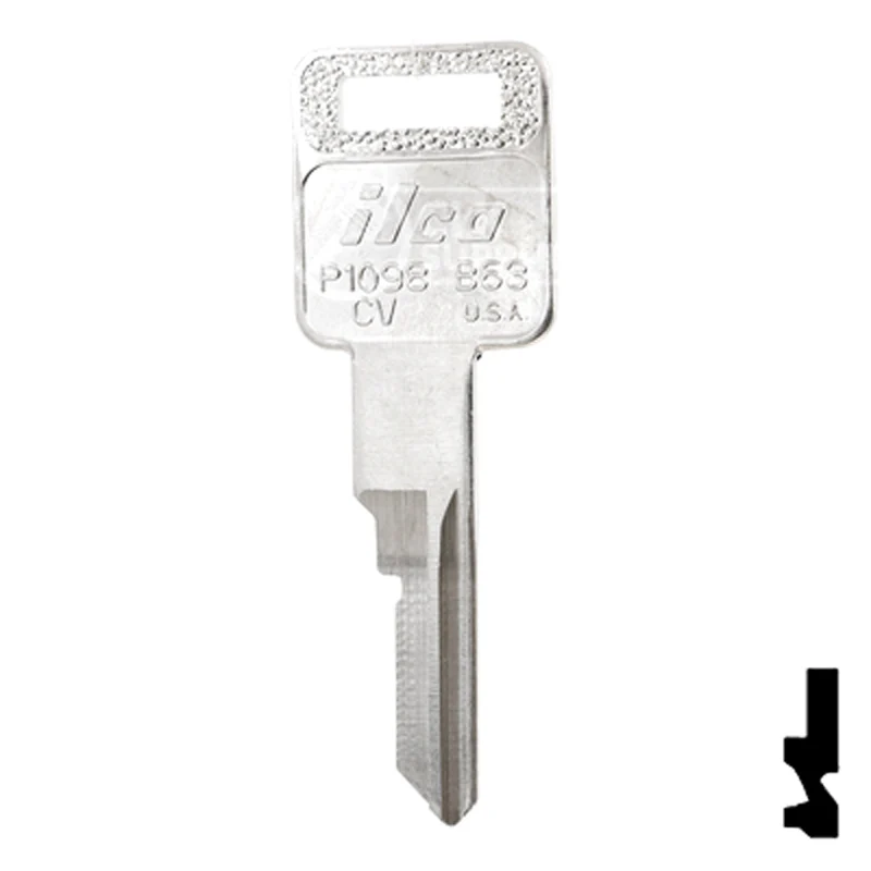 Uncut Key Blank | General Motors | P1098CV, B63 - Image 24