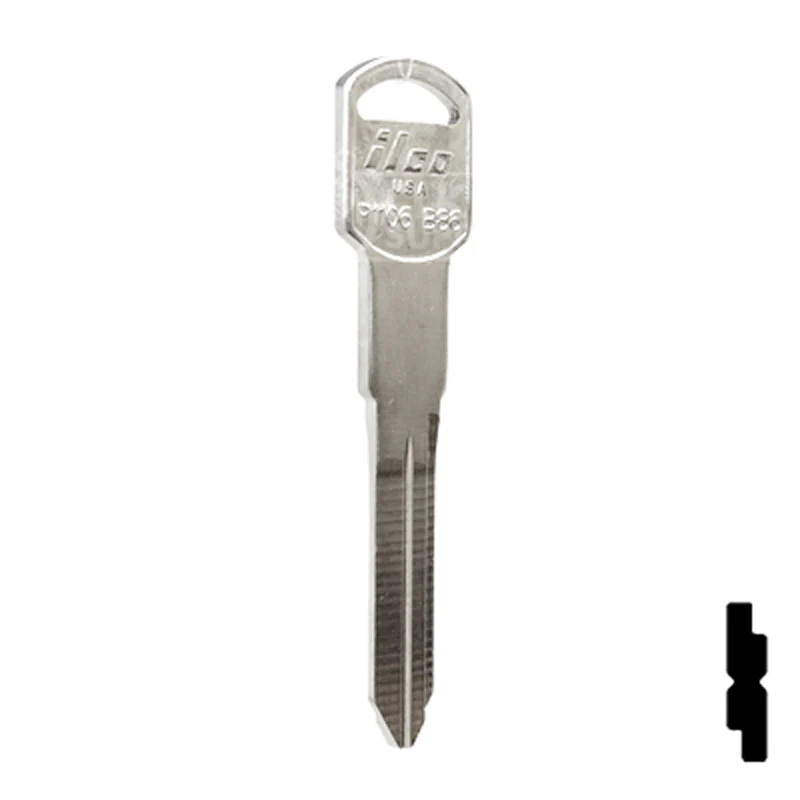 Uncut Key Blank | General Motors | P1106, B86 - Image 4