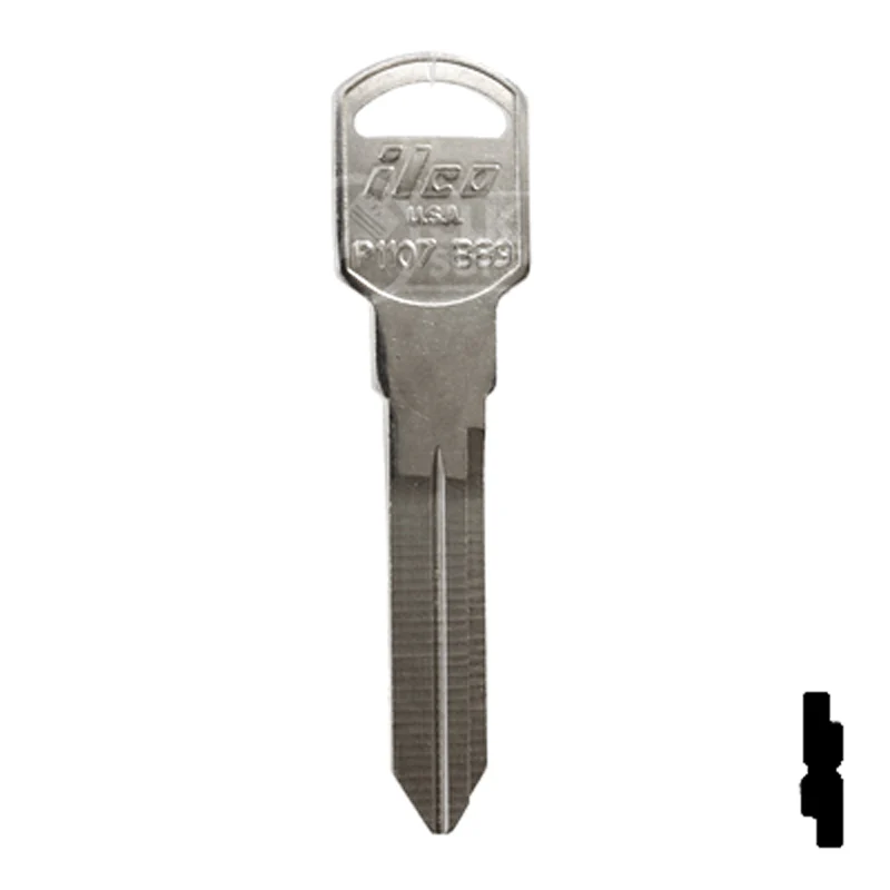 Uncut Key Blank | General Motors | P1107, B89 - Image 2