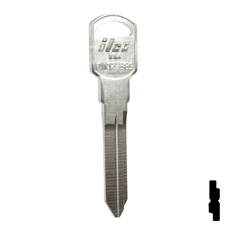 Uncut Key Blank | General Motors | P1107, B89 - Image 3