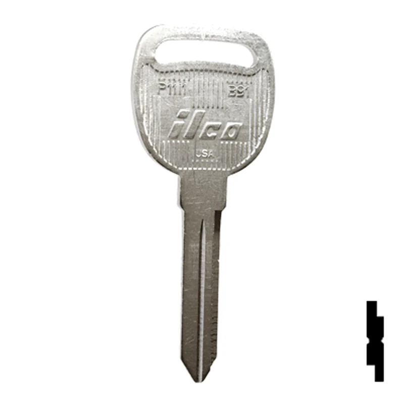 Uncut Key Blank | General Motors | P1111, B91 - Image 2