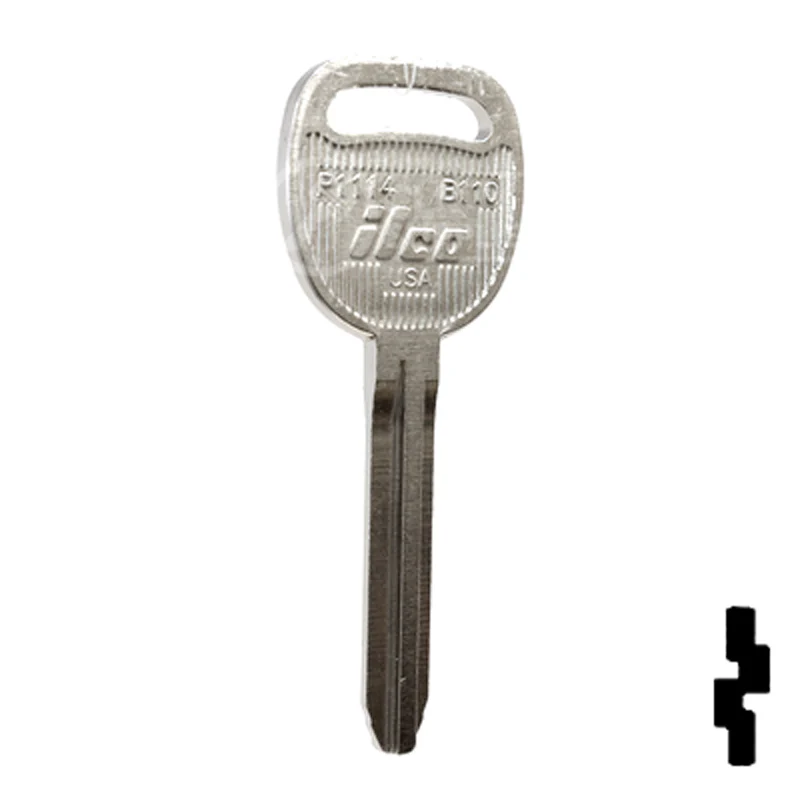 Uncut Key Blank | General Motors | P1114, B110 - Image 3