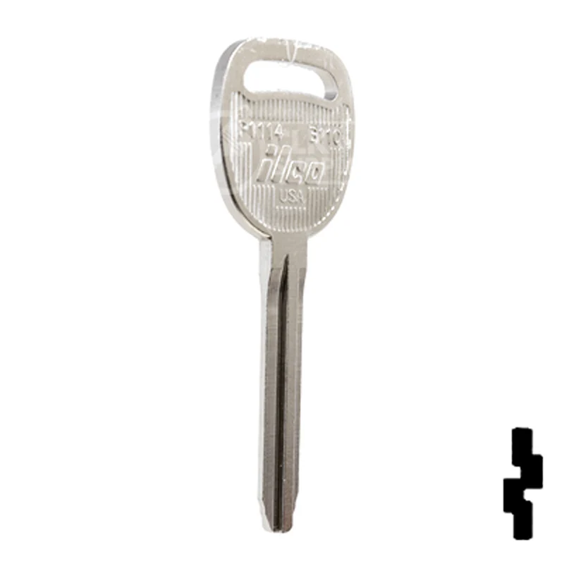 Uncut Key Blank | General Motors | P1114, B110 - Image 4