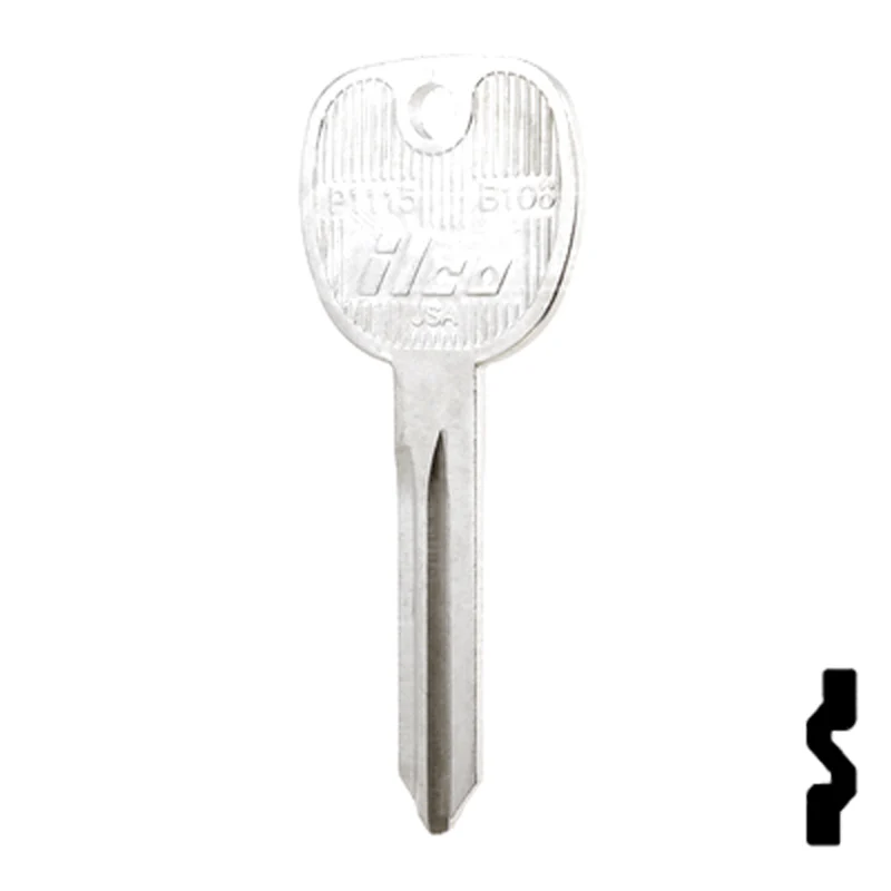 Uncut Key Blank | General Motors | P1115, B106 - Image 23