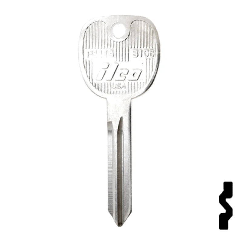 Uncut Key Blank | General Motors | P1115, B106 - Image 24