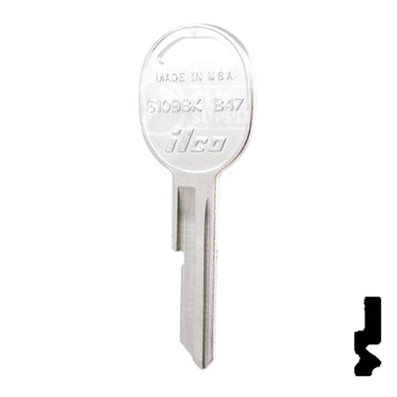 Uncut Key Blank | General Motors | S1098K, B47 - Image 24