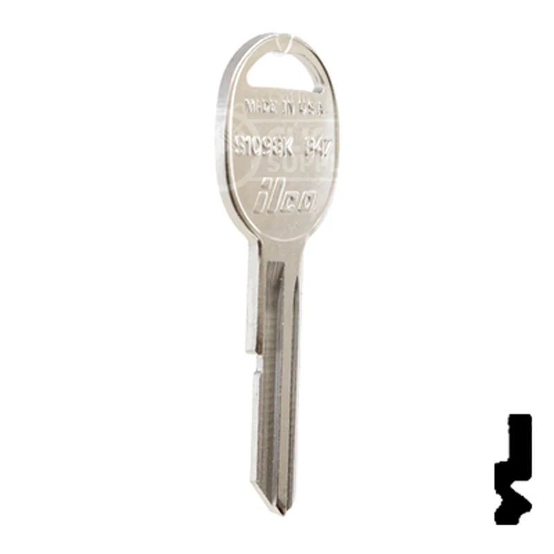Uncut Key Blank | General Motors | S1098K, B47 - Image 5