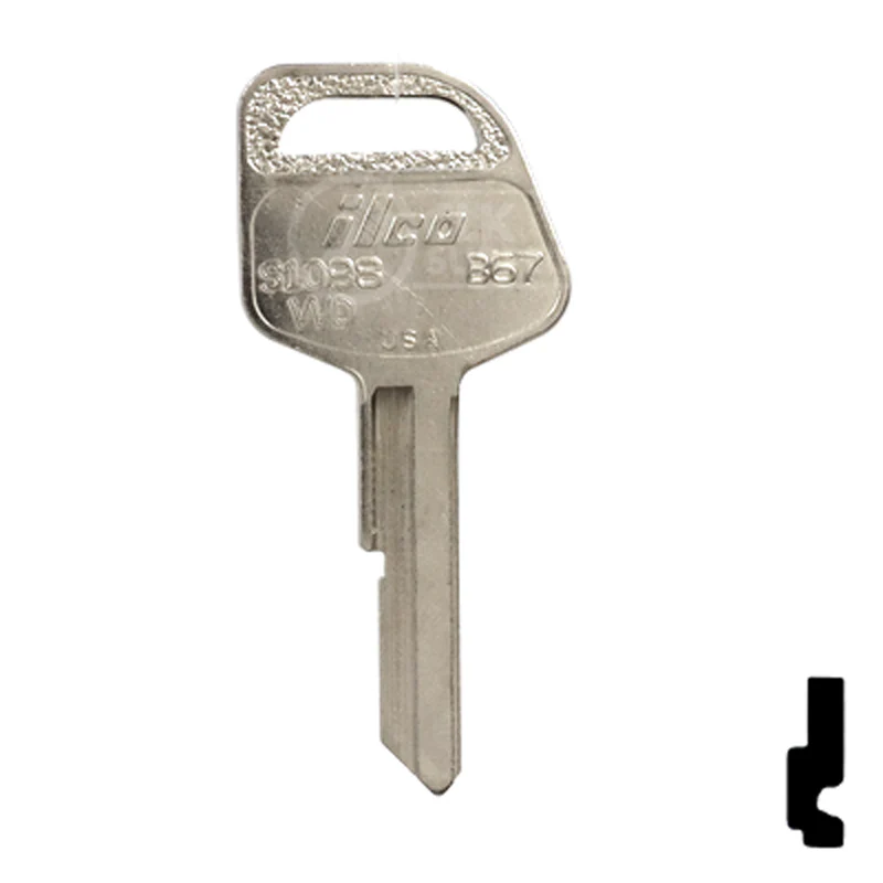 Uncut Key Blank | GM | S1098WD - Image 2