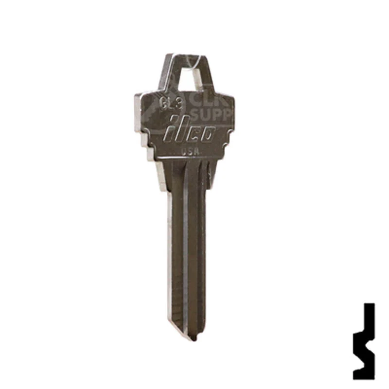 Uncut Key Blank |  Goal | GL3 - Image 4