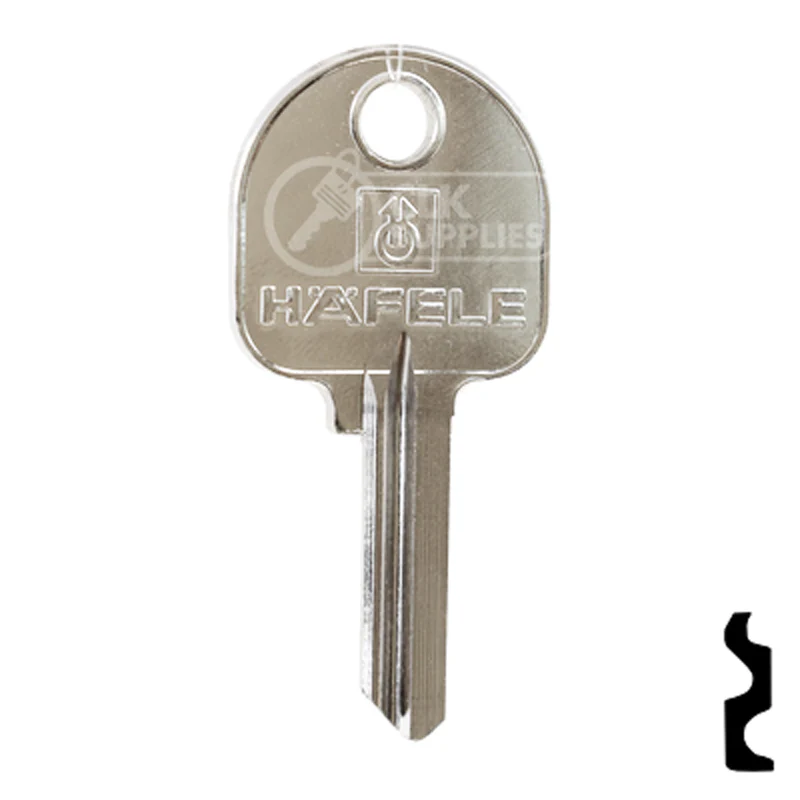 Uncut Key Blank | Hafele | BD143 - Image 2