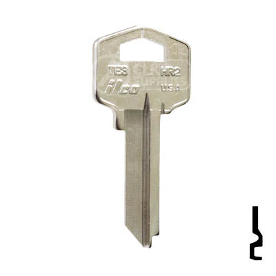 Uncut Key Blank | Harloc, Tesa | TE3, HR2 - Image 2