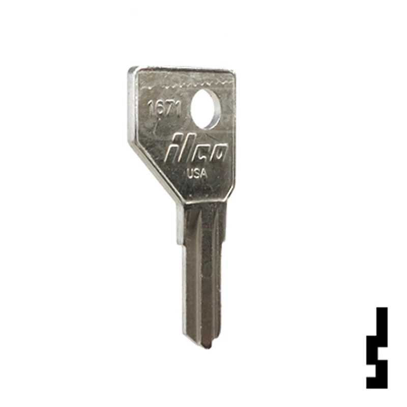 Uncut  Key Blank | Hickory, First Watch | 1671 - Image 4