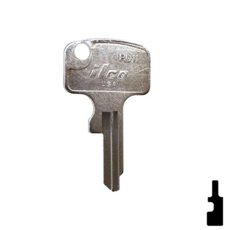 Uncut Key Blank | Honda Motorcycle | HD11 - Image 2