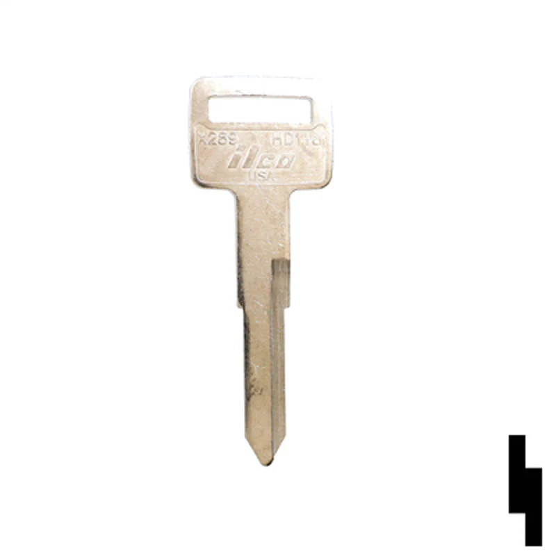 Uncut Key Blank | Honda Motorcycle | X289, HD118 - Image 2