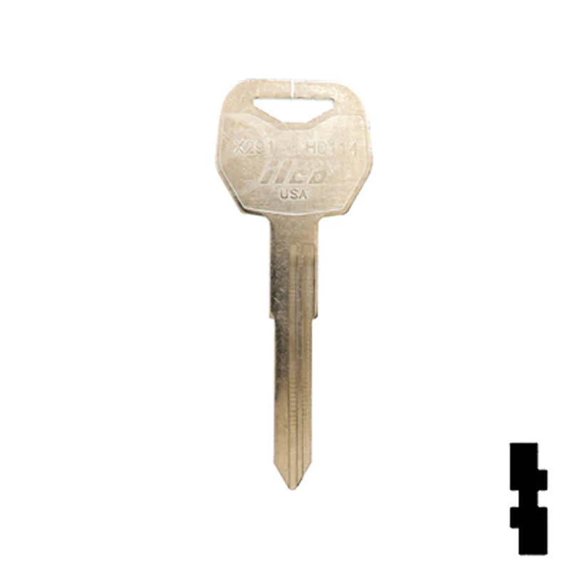 Uncut Key Blank | Honda Motorcycle | X291, HD114 - Image 2