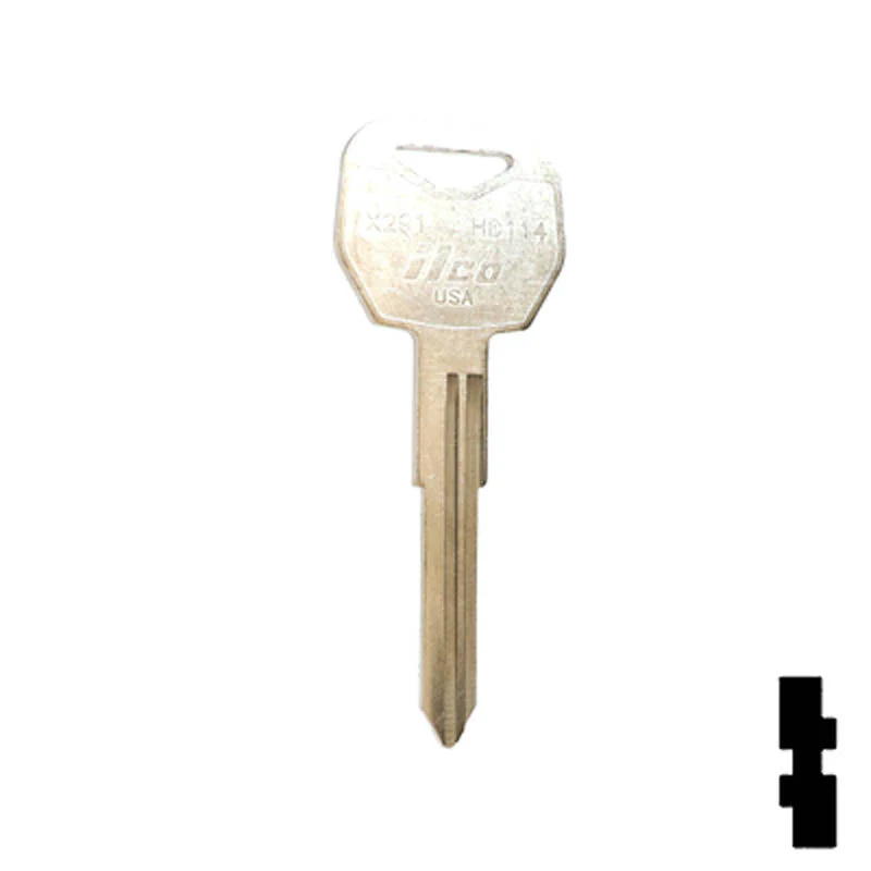 Uncut Key Blank | Honda Motorcycle | X291, HD114 - Image 3