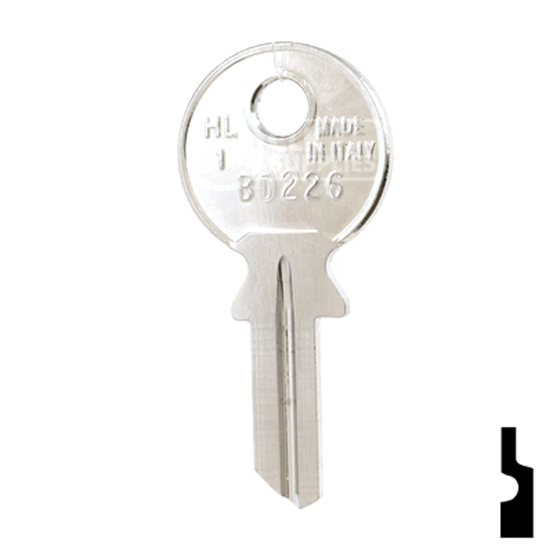 Uncut Key Blank | Huwil, Hafele | BD226 - Image 12