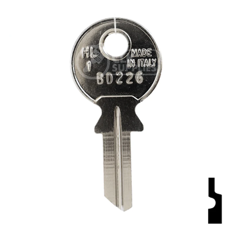 Uncut Key Blank | Huwil, Hafele | BD226 - Image 13