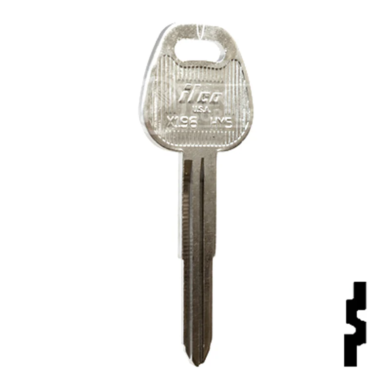 Uncut Key Blank | Hyundai, Mitsubishi | X196, HY5 - Image 3