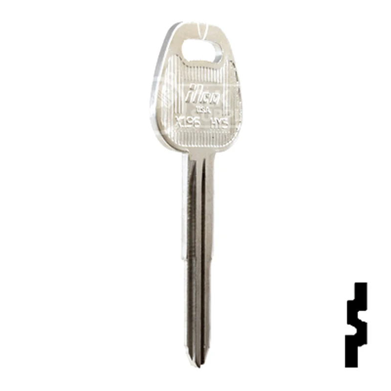 Uncut Key Blank | Hyundai, Mitsubishi | X196, HY5 - Image 4