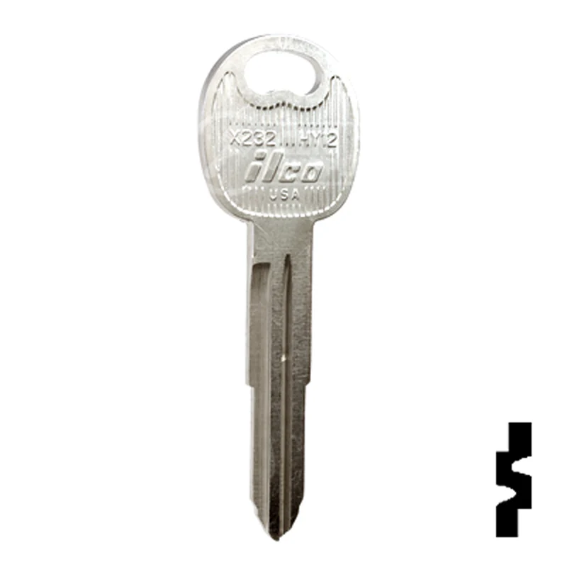 Uncut Key Blank | Hyundai | X232, HY12 - Image 3