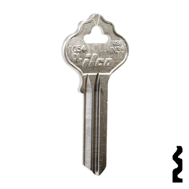 Uncut Key Blank | Ilco | 1054DL, IN35 - Image 3