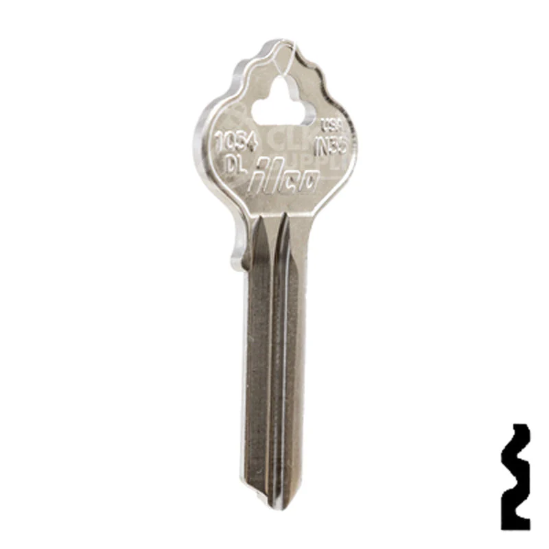 Uncut Key Blank | Ilco | 1054DL, IN35 - Image 4