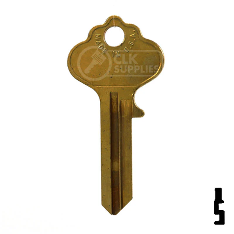 Uncut Key Blank | Ilco, Corbin Russwin | IN18, X1054F - Image 12