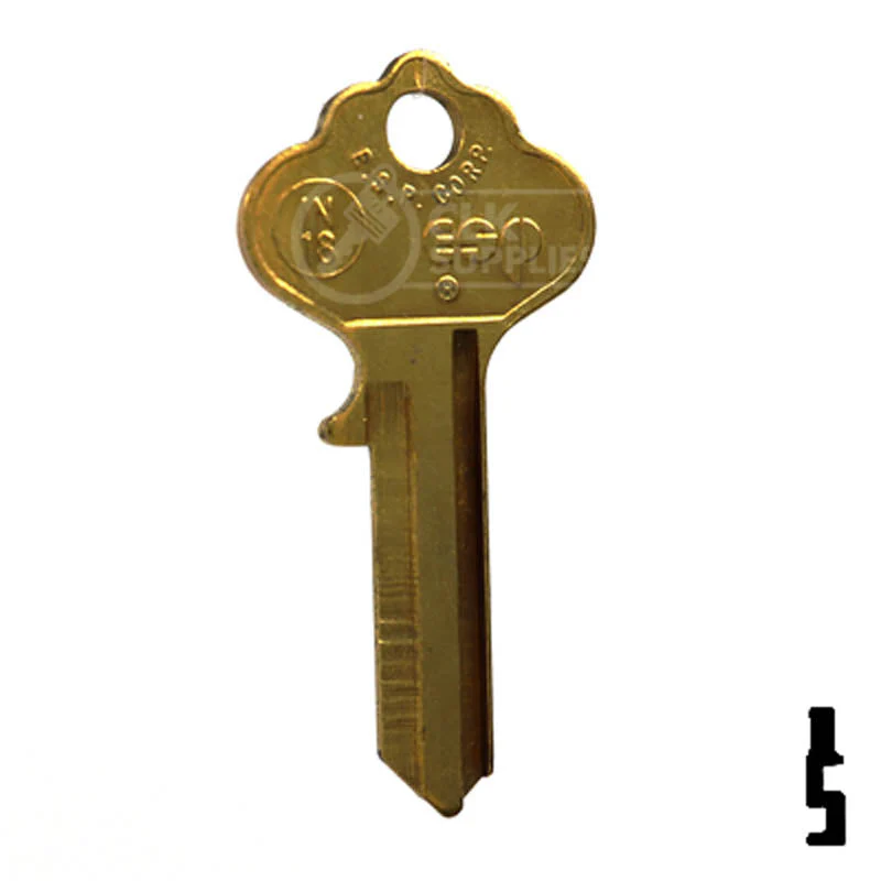 Uncut Key Blank | Ilco, Corbin Russwin | IN18, X1054F - Image 2